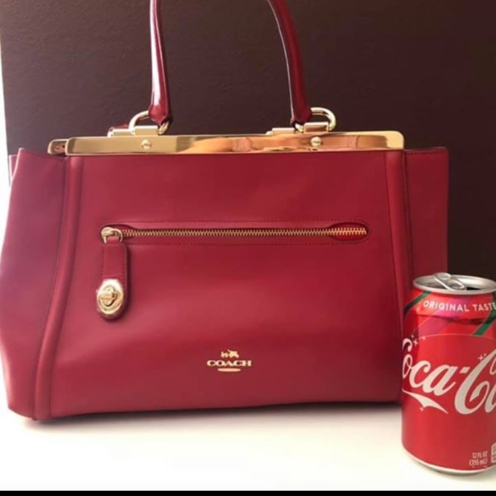 Used Red coach bag